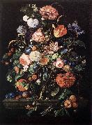 HEEM, Jan Davidsz. de Flowers in Glass and Fruits g Sweden oil painting reproduction